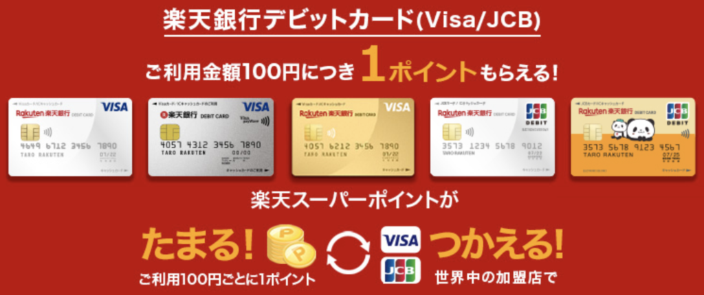 楽天デビットカード